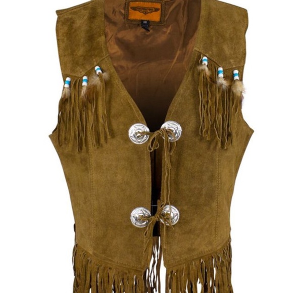 NWOT Dream Apparel Genuine Leather Western Style Vest XL - Picture 1 of 7